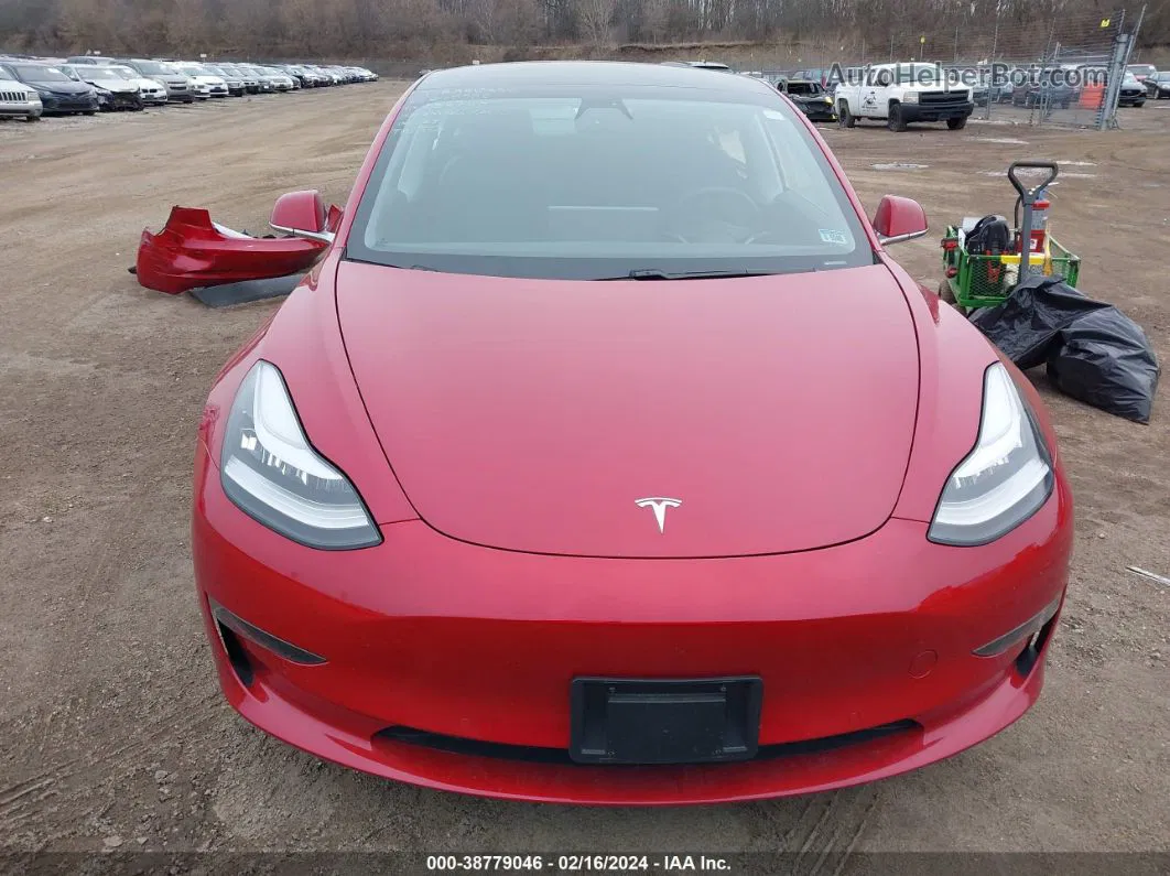 2020 Tesla Model 3 Standard Range Plus Rear-wheel Drive/standard Range Rear-wheel Drive Red vin: 5YJ3E1EA7LF736767