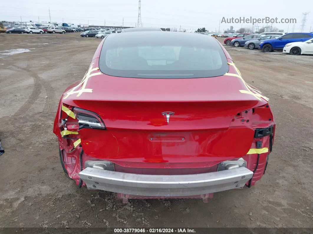 2020 Tesla Model 3 Standard Range Plus Rear-wheel Drive/standard Range Rear-wheel Drive Red vin: 5YJ3E1EA7LF736767