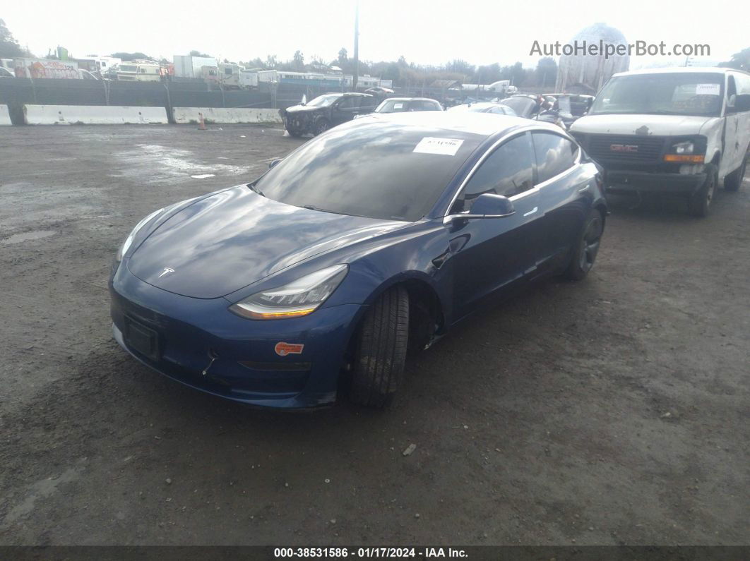 2020 Tesla Model 3 Standard Range Plus Rear-wheel Drive/standard Range Rear-wheel Drive Blue vin: 5YJ3E1EA7LF804937