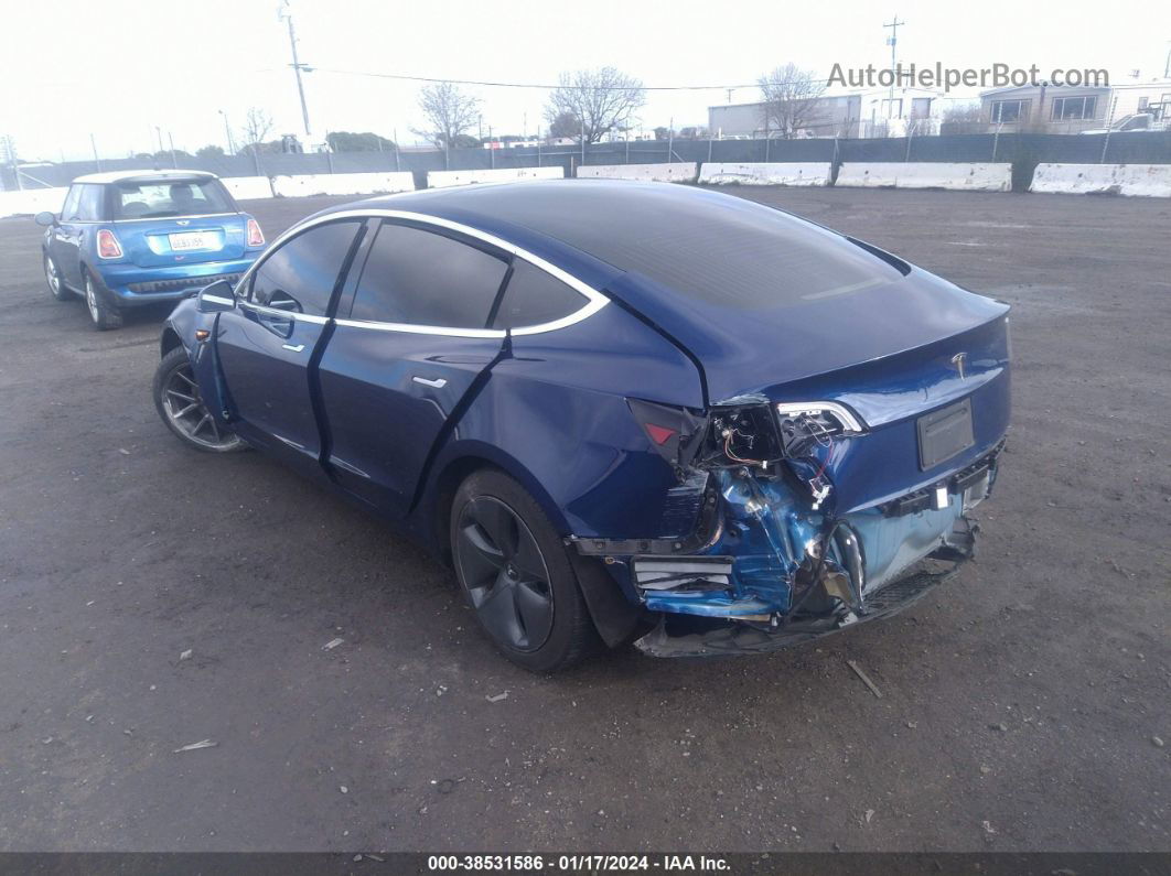 2020 Tesla Model 3 Standard Range Plus Rear-wheel Drive/standard Range Rear-wheel Drive Blue vin: 5YJ3E1EA7LF804937