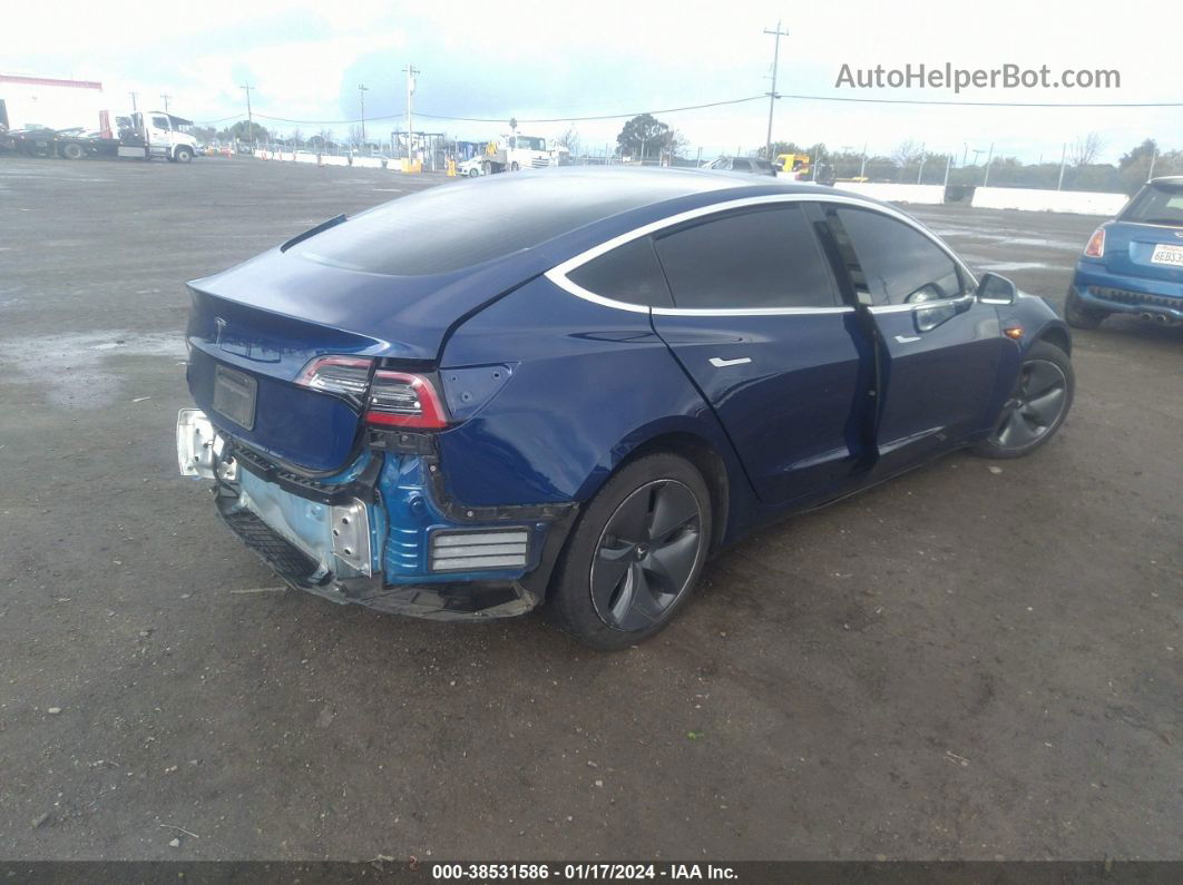 2020 Tesla Model 3 Standard Range Plus Rear-wheel Drive/standard Range Rear-wheel Drive Blue vin: 5YJ3E1EA7LF804937