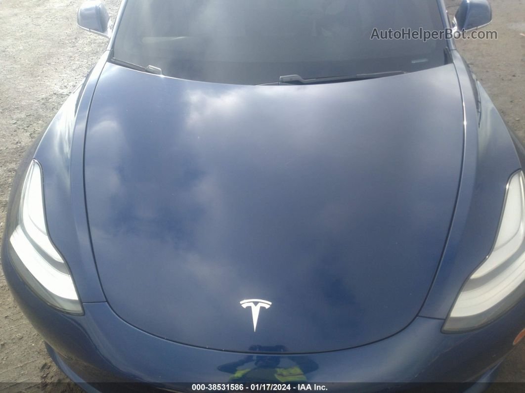 2020 Tesla Model 3 Standard Range Plus Rear-wheel Drive/standard Range Rear-wheel Drive Blue vin: 5YJ3E1EA7LF804937