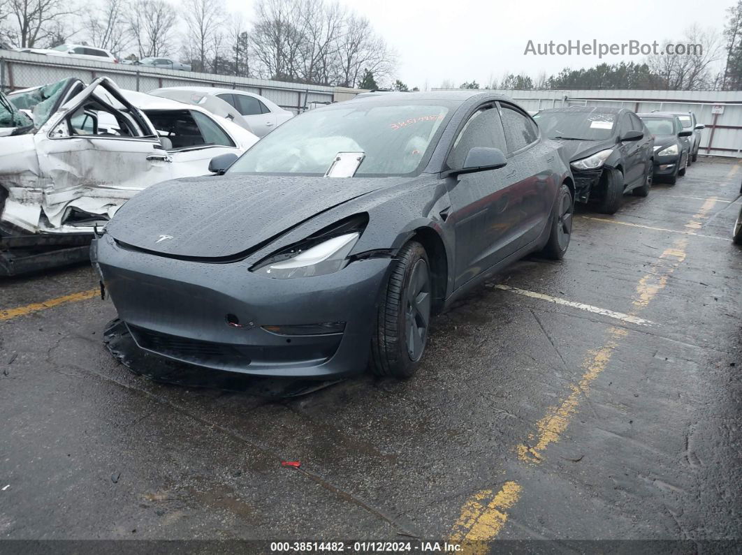 2021 Tesla Model 3 Standard Range Plus Rear-wheel Drive Gray vin: 5YJ3E1EA7MF014538