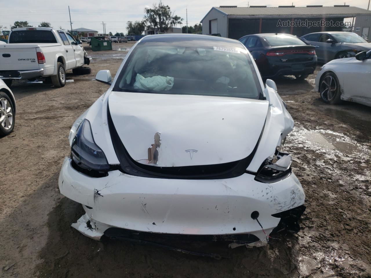 2021 Tesla Model 3  White vin: 5YJ3E1EA7MF047572