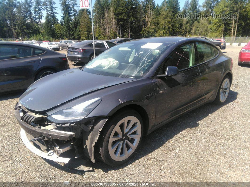 2021 Tesla Model 3 Standard Range Plus Черный vin: 5YJ3E1EA7MF066025