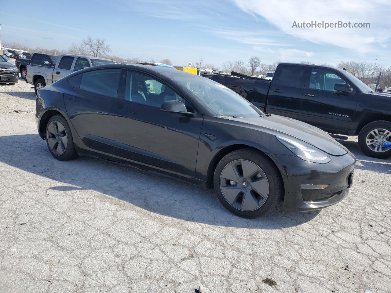 2021 Tesla Model 3  Black vin: 5YJ3E1EA7MF090342