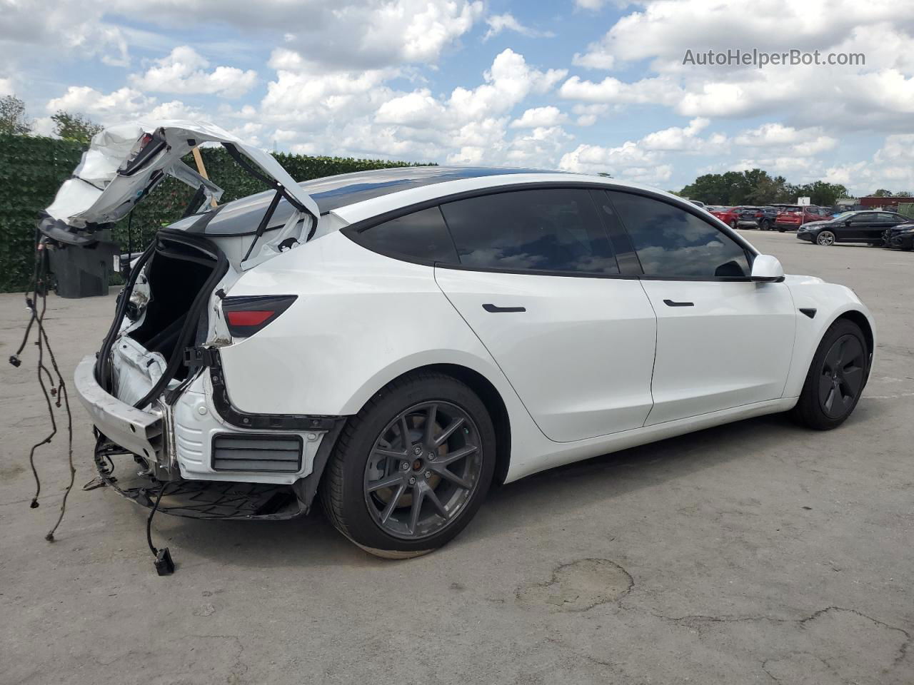 2021 Tesla Model 3  Белый vin: 5YJ3E1EA7MF861057