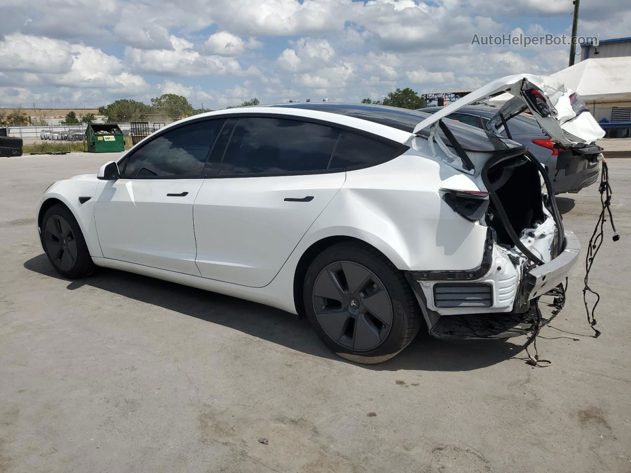 2021 Tesla Model 3  Белый vin: 5YJ3E1EA7MF861057