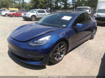 2021 Tesla Model 3 Standard Range Plus Синий vin: 5YJ3E1EA7MF861611