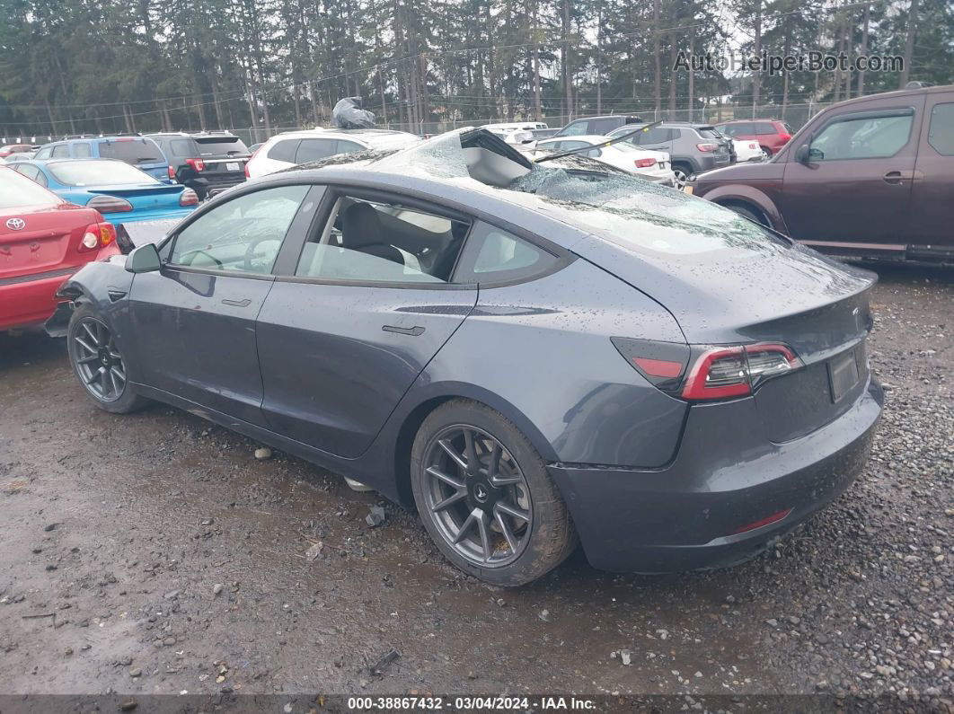 2021 Tesla Model 3 Standard Range Plus Rear-wheel Drive Синий vin: 5YJ3E1EA7MF872978