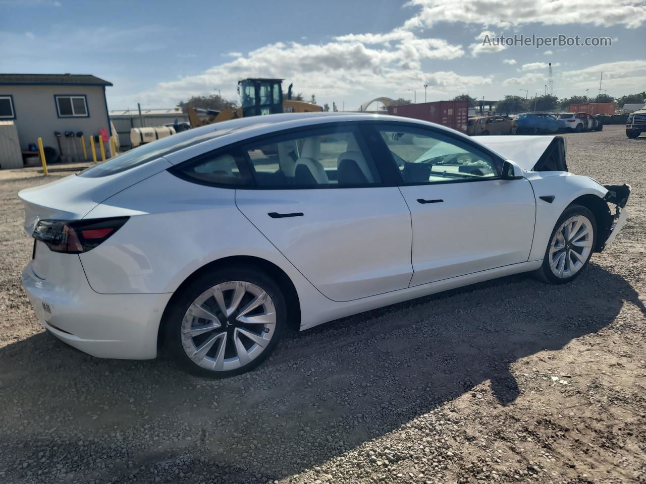 2021 Tesla Model 3  White vin: 5YJ3E1EA7MF908796