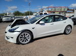 2021 Tesla Model 3  White vin: 5YJ3E1EA7MF908796