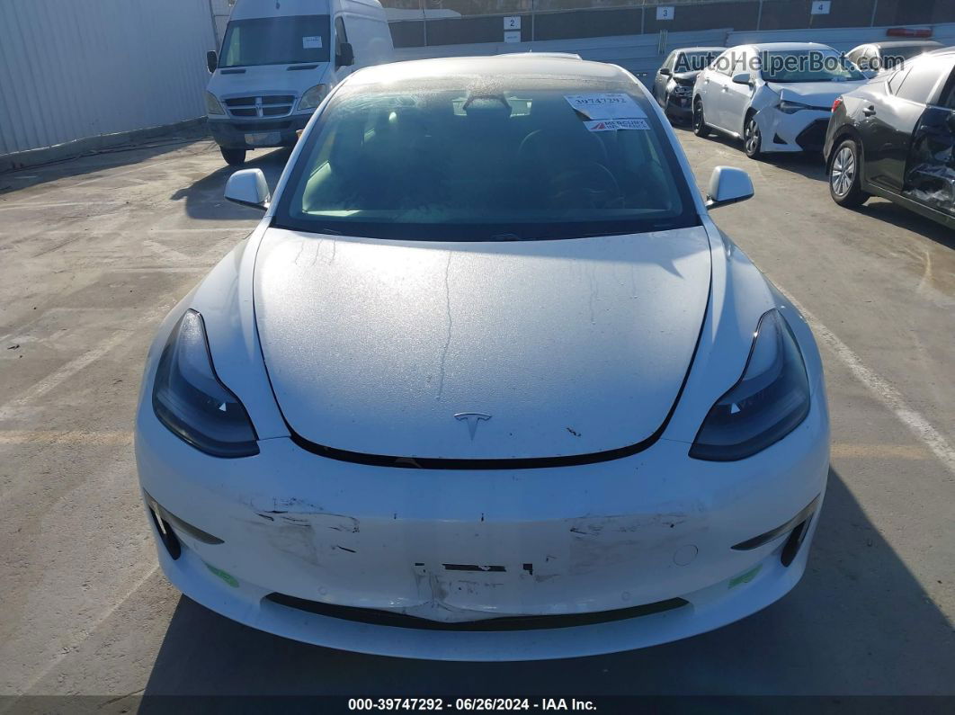 2021 Tesla Model 3 Standard Range Plus Rear-wheel Drive White vin: 5YJ3E1EA7MF921161