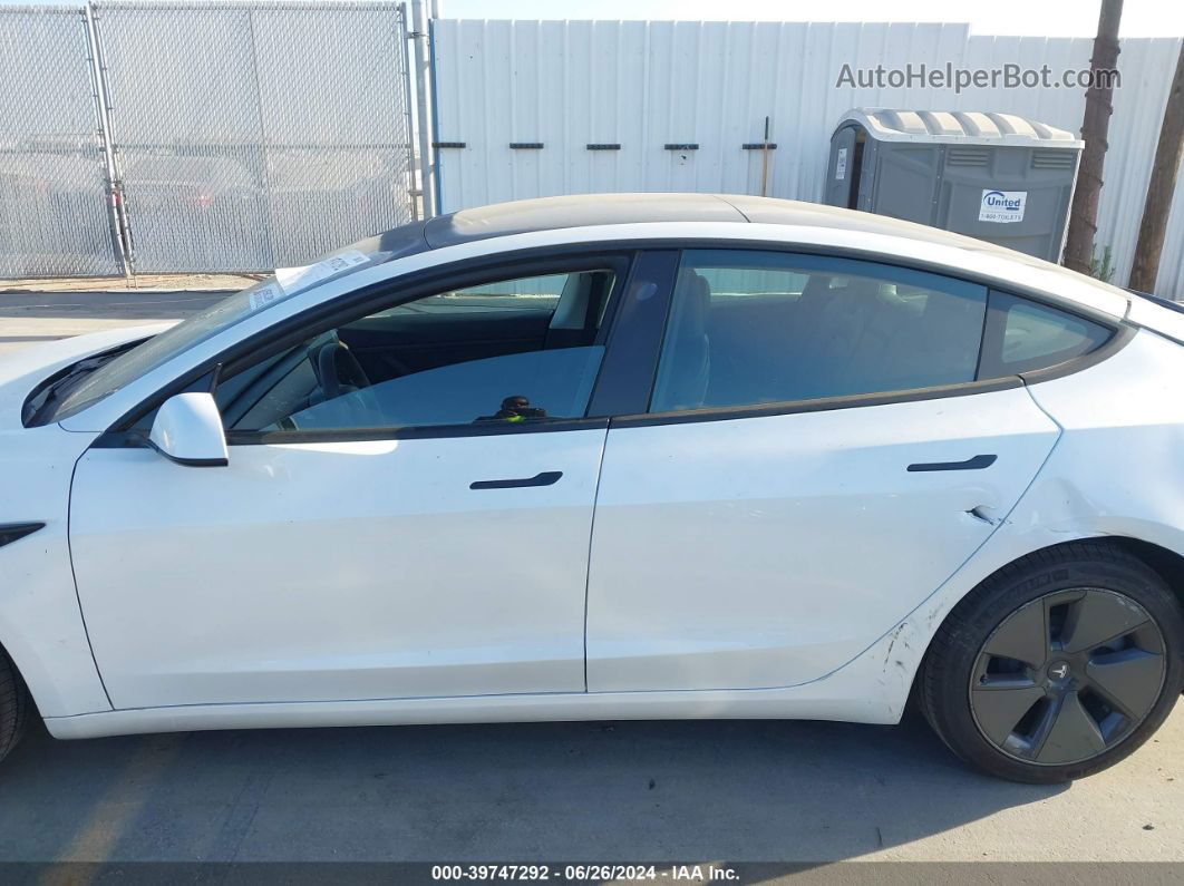 2021 Tesla Model 3 Standard Range Plus Rear-wheel Drive White vin: 5YJ3E1EA7MF921161