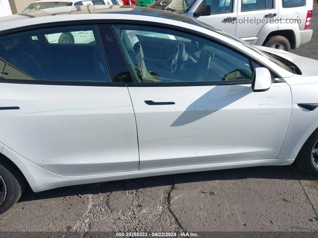 2021 Tesla Model 3 Standard Range Plus Rear-wheel Drive White vin: 5YJ3E1EA7MF929664