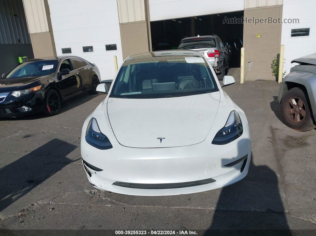 2021 Tesla Model 3 Standard Range Plus Rear-wheel Drive White vin: 5YJ3E1EA7MF929664