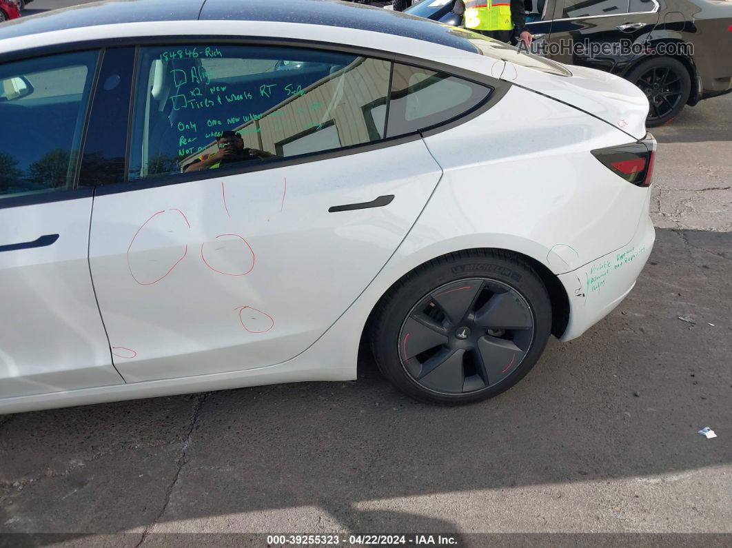 2021 Tesla Model 3 Standard Range Plus Rear-wheel Drive White vin: 5YJ3E1EA7MF929664