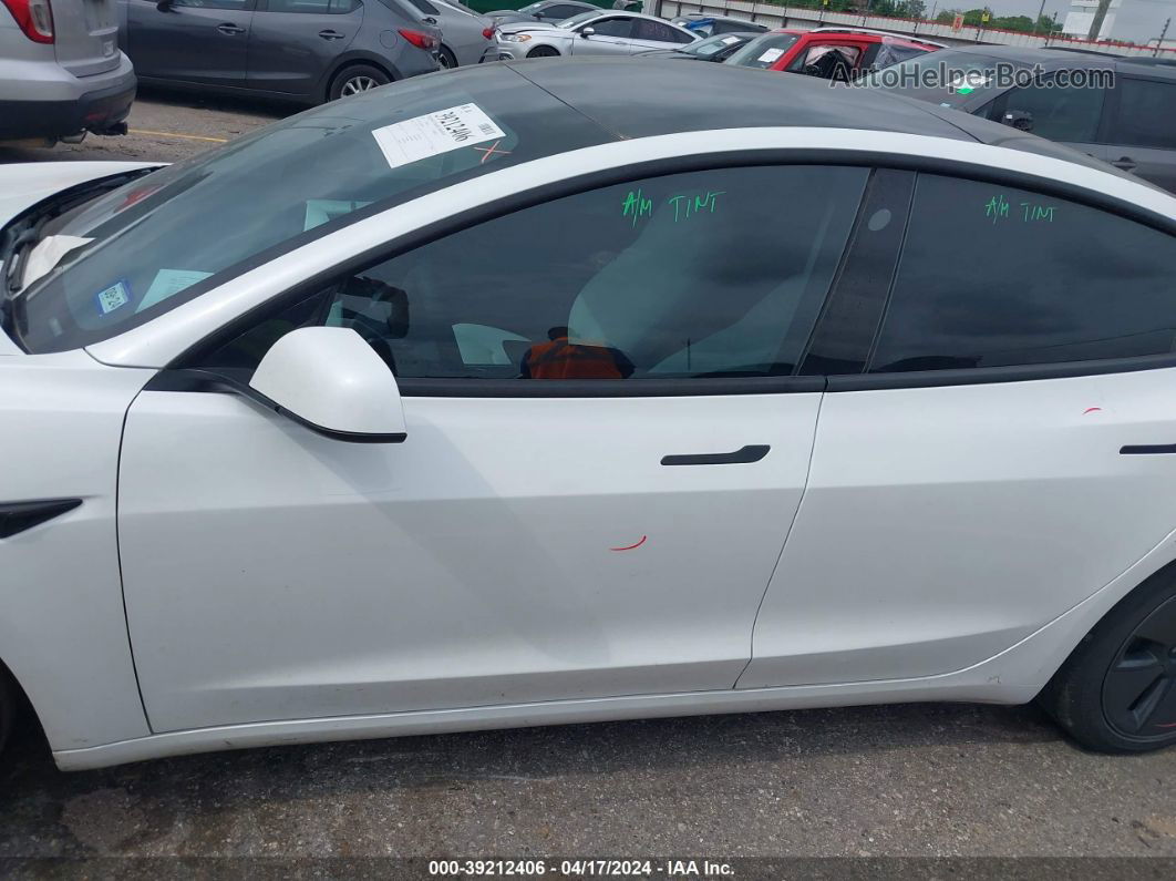 2021 Tesla Model 3 Standard Range Plus Rear-wheel Drive White vin: 5YJ3E1EA7MF987547