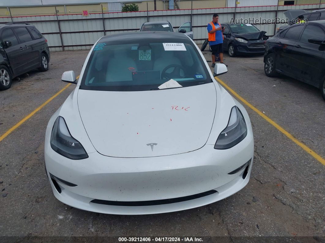 2021 Tesla Model 3 Standard Range Plus Rear-wheel Drive White vin: 5YJ3E1EA7MF987547