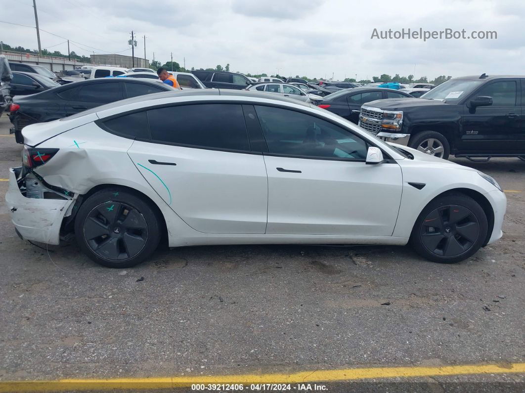 2021 Tesla Model 3 Standard Range Plus Rear-wheel Drive White vin: 5YJ3E1EA7MF987547