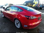 2021 Tesla Model 3 Standard Range Plus Rear-wheel Drive Red vin: 5YJ3E1EA7MF989704