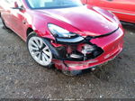 2021 Tesla Model 3 Standard Range Plus Rear-wheel Drive Red vin: 5YJ3E1EA7MF989704