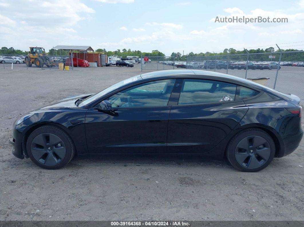 2021 Tesla Model 3 Standard Range Plus Rear-wheel Drive Черный vin: 5YJ3E1EA7MF992103