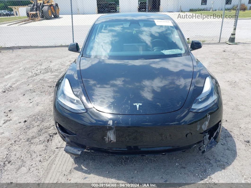 2021 Tesla Model 3 Standard Range Plus Rear-wheel Drive Черный vin: 5YJ3E1EA7MF992103