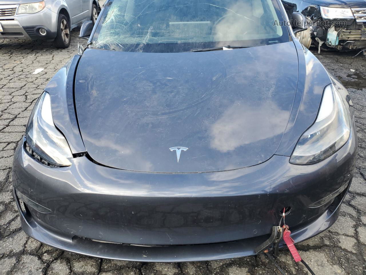 2022 Tesla Model 3  Charcoal vin: 5YJ3E1EA7NF120974