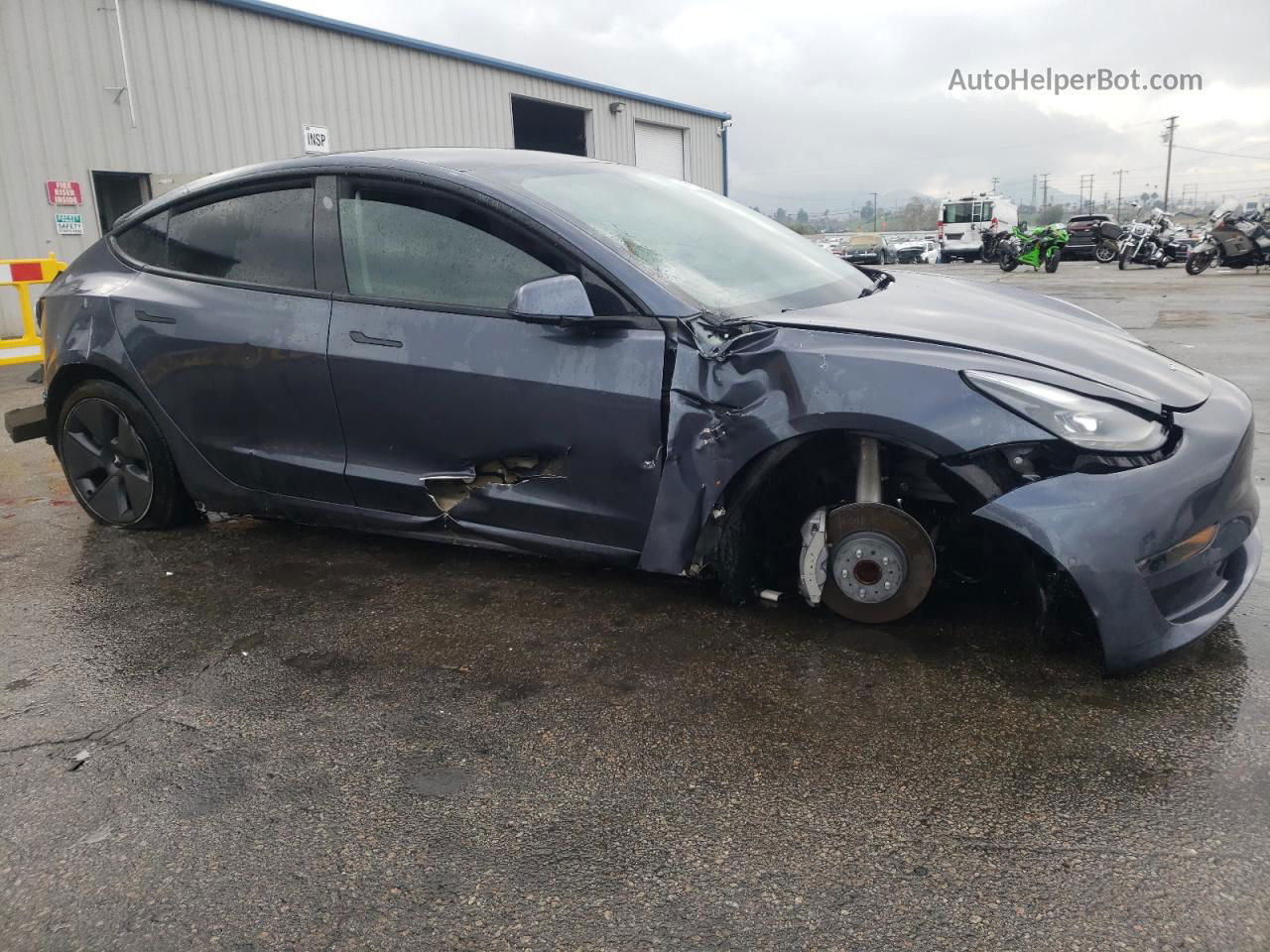 2022 Tesla Model 3  Charcoal vin: 5YJ3E1EA7NF120974