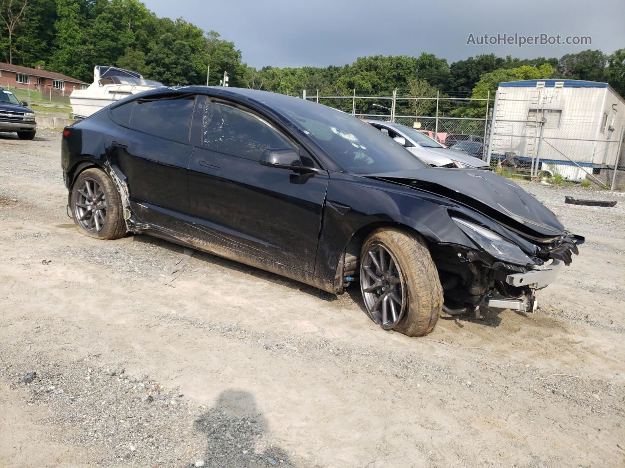 2022 Tesla Model 3  Black vin: 5YJ3E1EA7NF286220