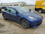 2022 Tesla Model 3  Blue vin: 5YJ3E1EA7NF312623