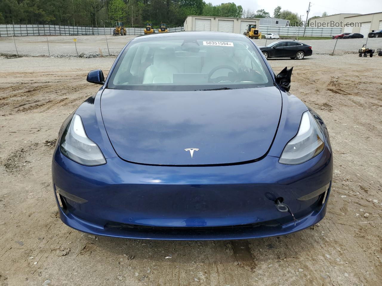 2022 Tesla Model 3  Blue vin: 5YJ3E1EA7NF312623