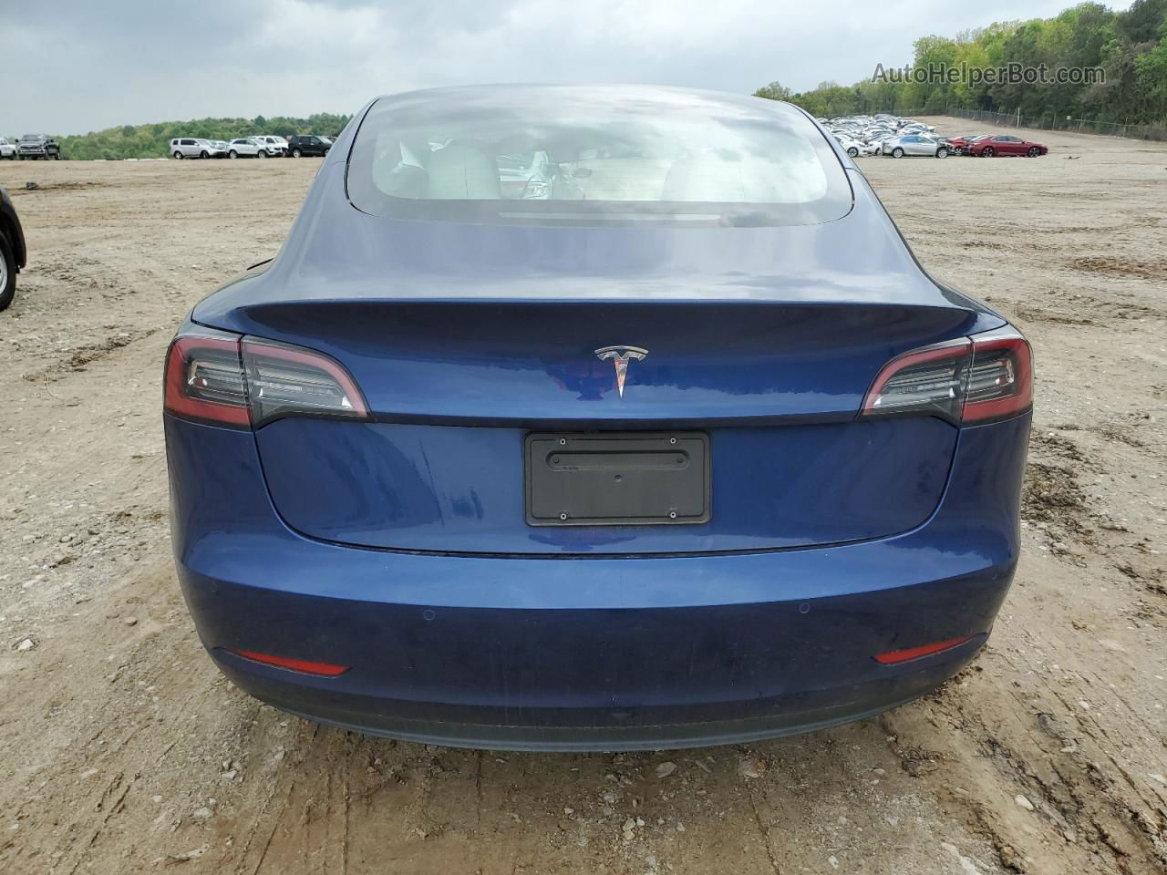 2022 Tesla Model 3  Blue vin: 5YJ3E1EA7NF312623