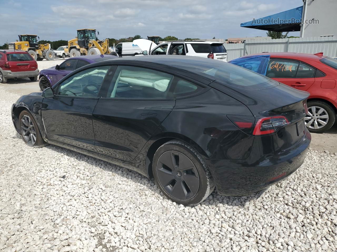 2022 Tesla Model 3  Black vin: 5YJ3E1EA7NF330801