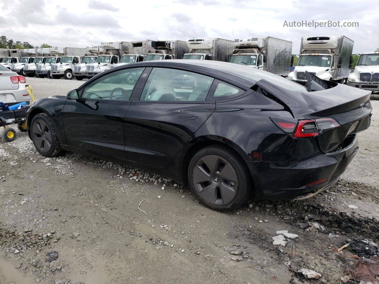 2022 Tesla Model 3  Black vin: 5YJ3E1EA7NF336212