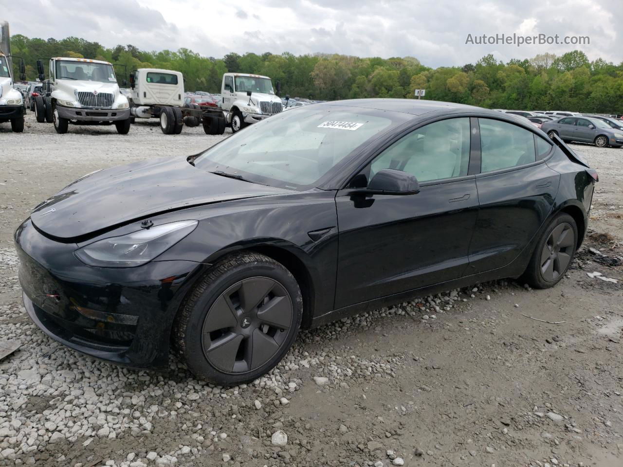 2022 Tesla Model 3  Черный vin: 5YJ3E1EA7NF336212