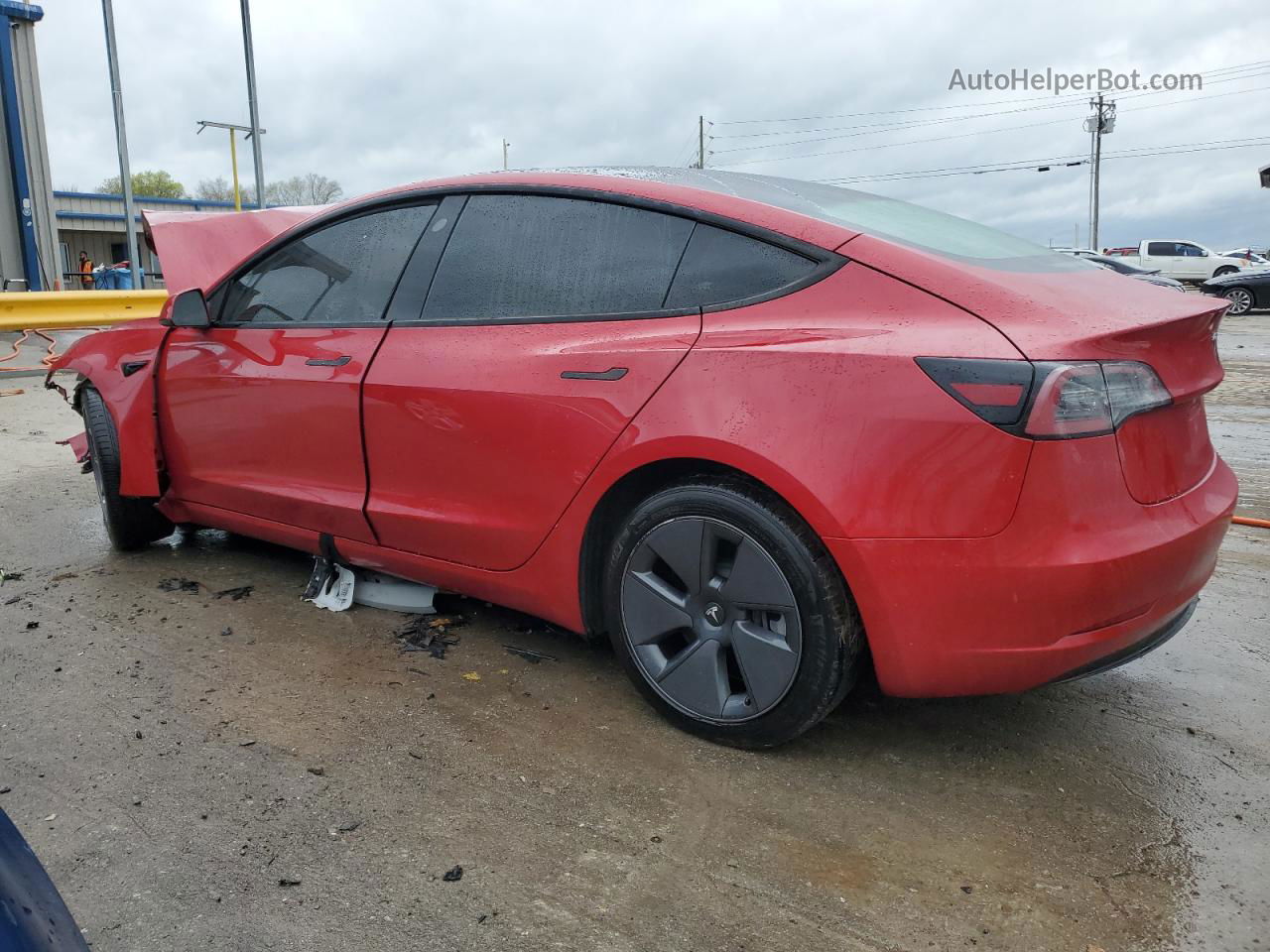 2022 Tesla Model 3  Красный vin: 5YJ3E1EA7NF351759