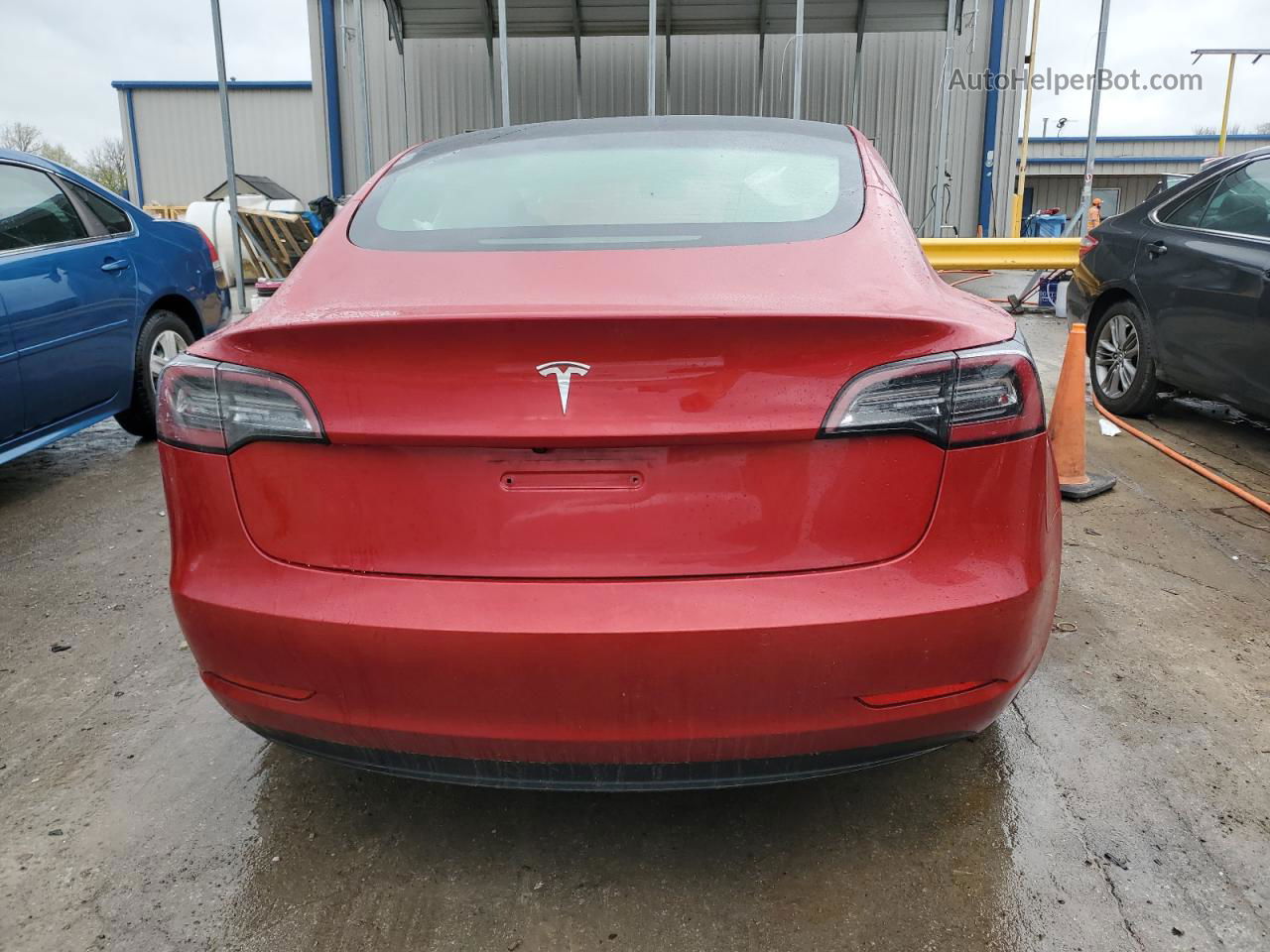 2022 Tesla Model 3  Красный vin: 5YJ3E1EA7NF351759