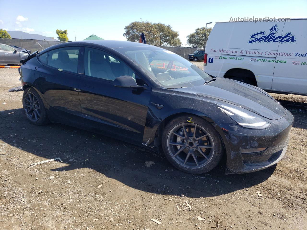 2022 Tesla Model 3  Black vin: 5YJ3E1EA7NF362518