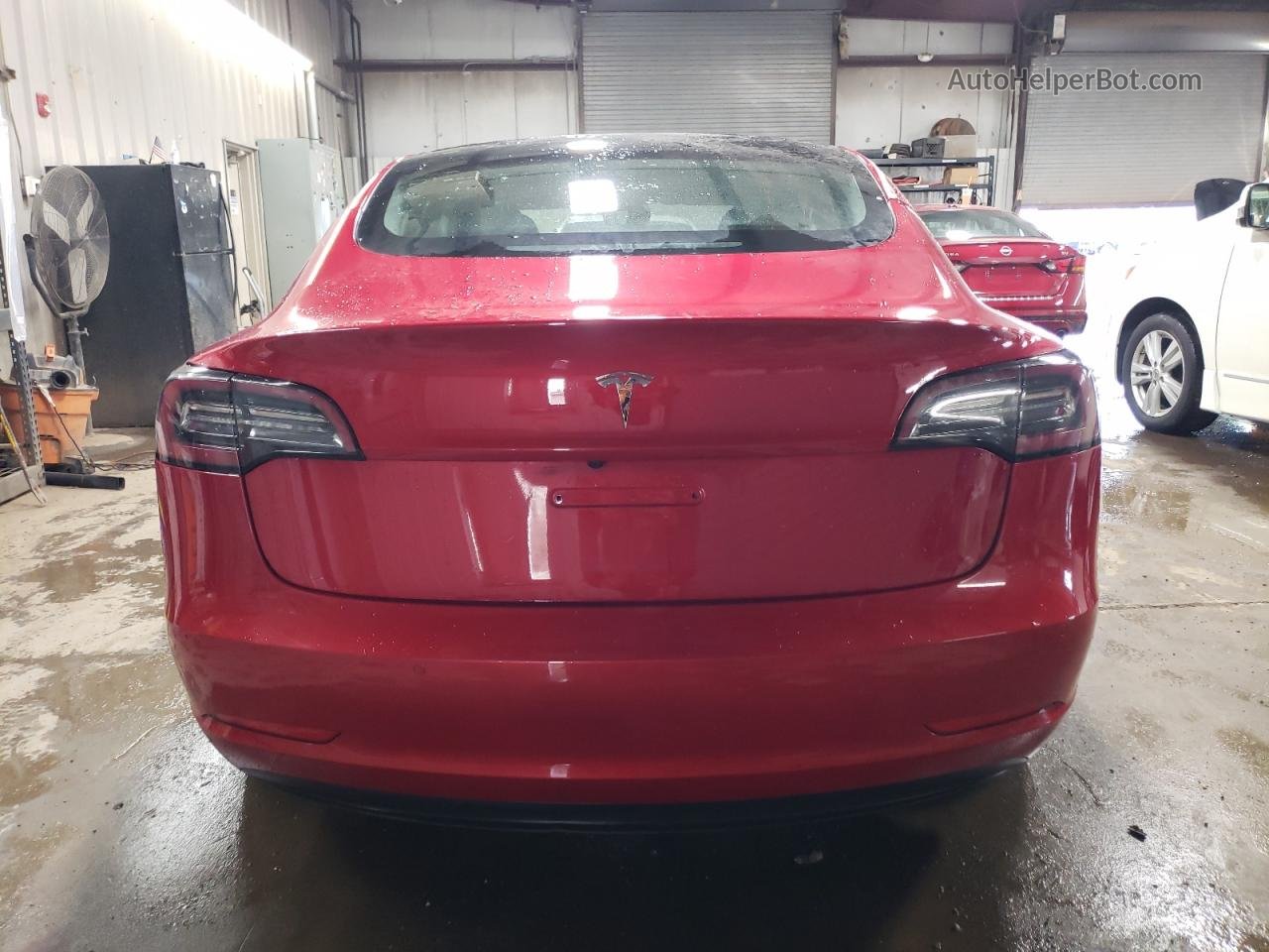 2022 Tesla Model 3  Red vin: 5YJ3E1EA7NF370358