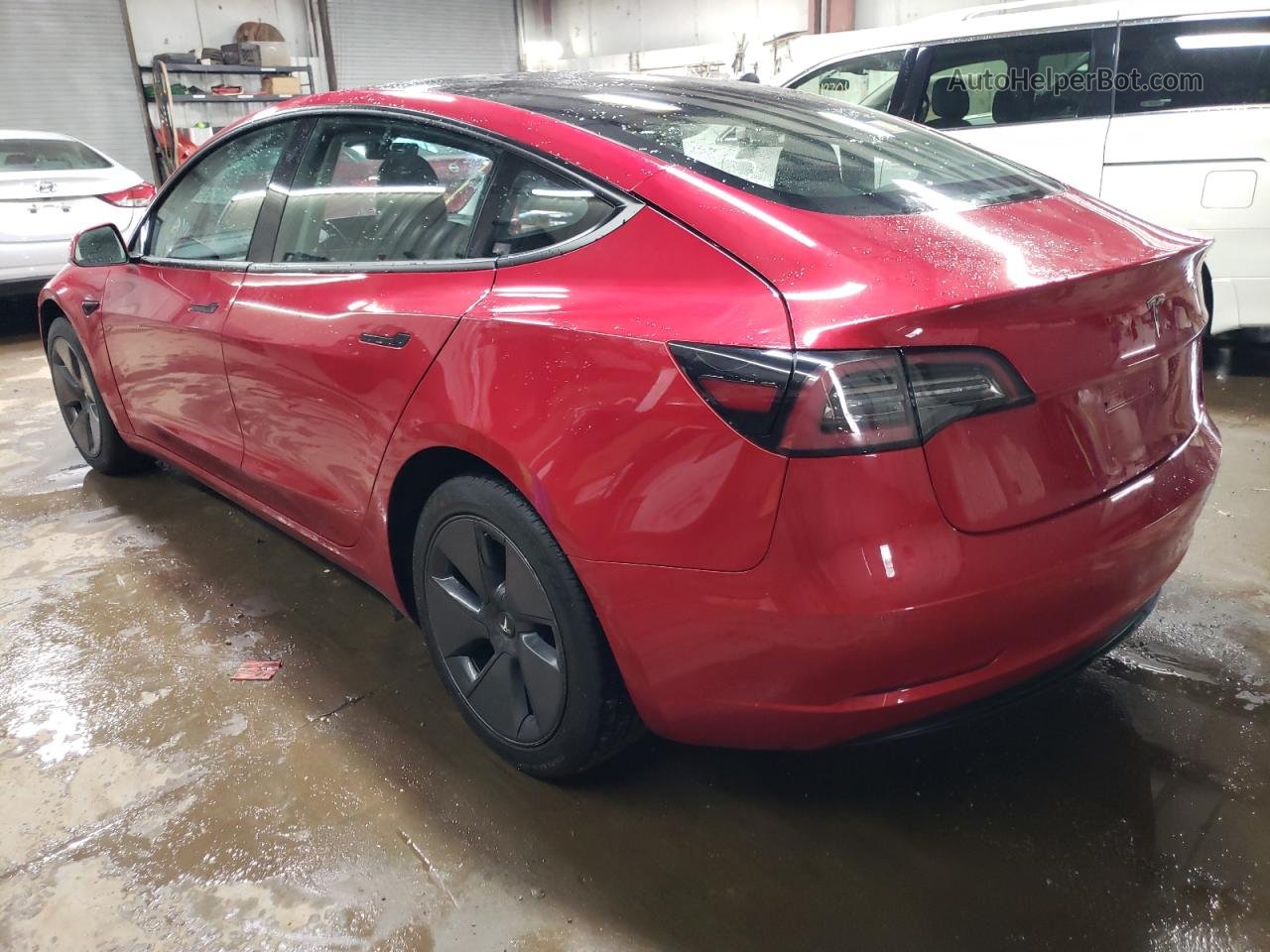 2022 Tesla Model 3  Красный vin: 5YJ3E1EA7NF370358