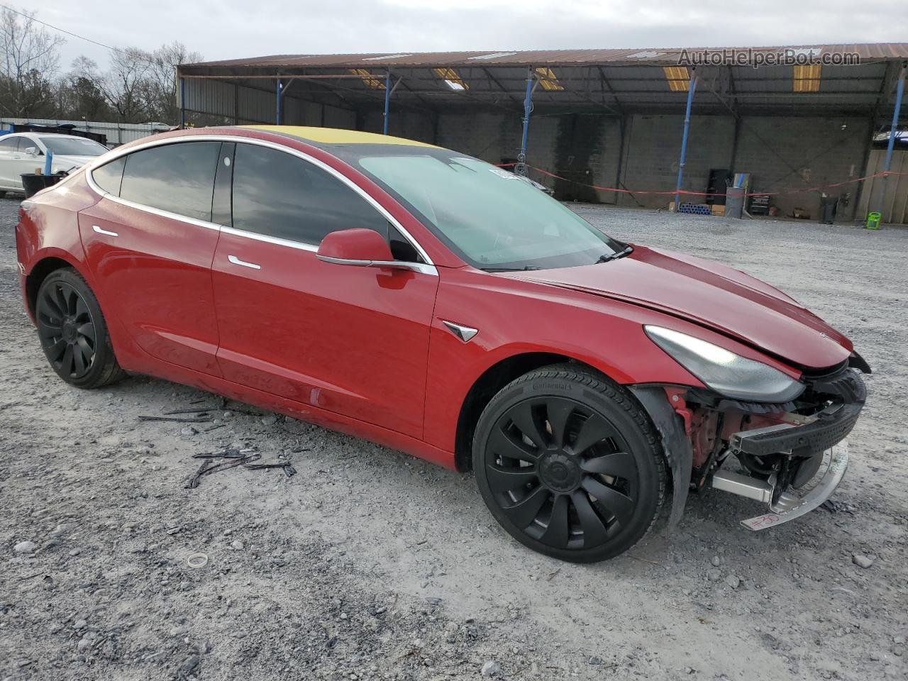 2018 Tesla Model 3  Red vin: 5YJ3E1EA8JF006279