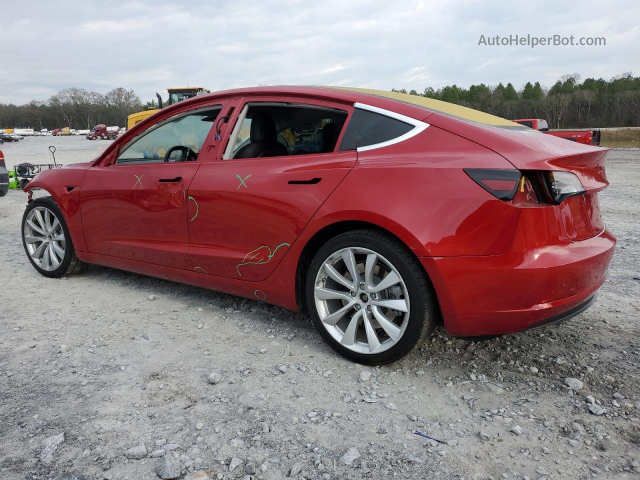 2018 Tesla Model 3  Red vin: 5YJ3E1EA8JF006279