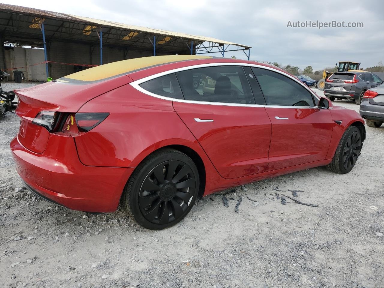 2018 Tesla Model 3  Красный vin: 5YJ3E1EA8JF006279