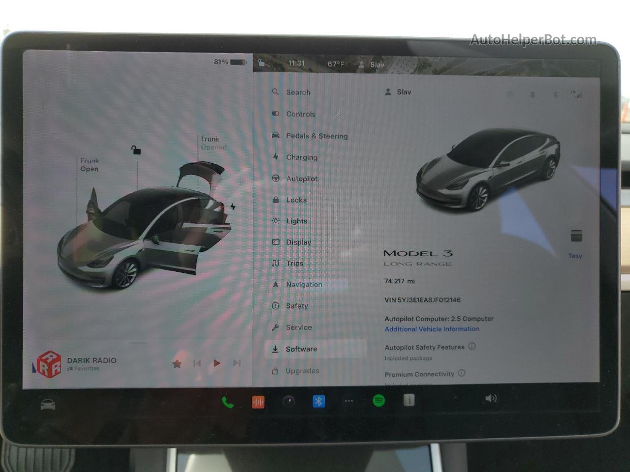 2018 Tesla Model 3  Серебряный vin: 5YJ3E1EA8JF012146