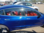 2018 Tesla Model 3 Long Range/mid Range Blue vin: 5YJ3E1EA8JF013703