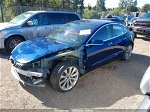 2018 Tesla Model 3 Long Range/mid Range Blue vin: 5YJ3E1EA8JF013703