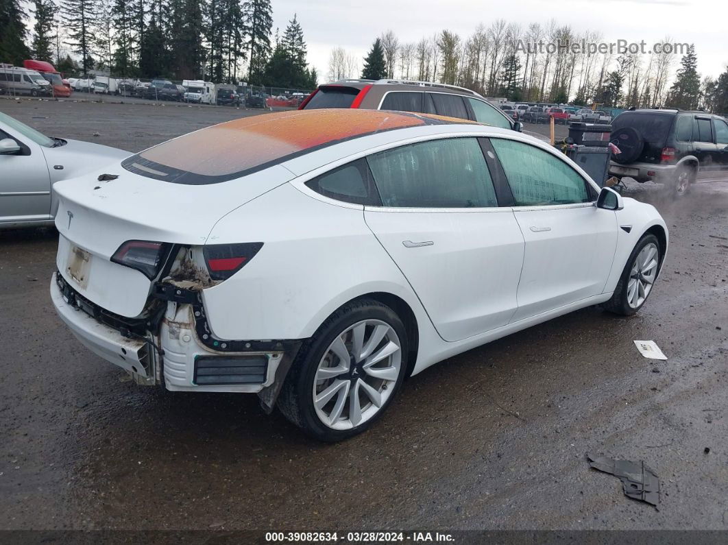 2018 Tesla Model 3 Long Range/mid Range White vin: 5YJ3E1EA8JF018450