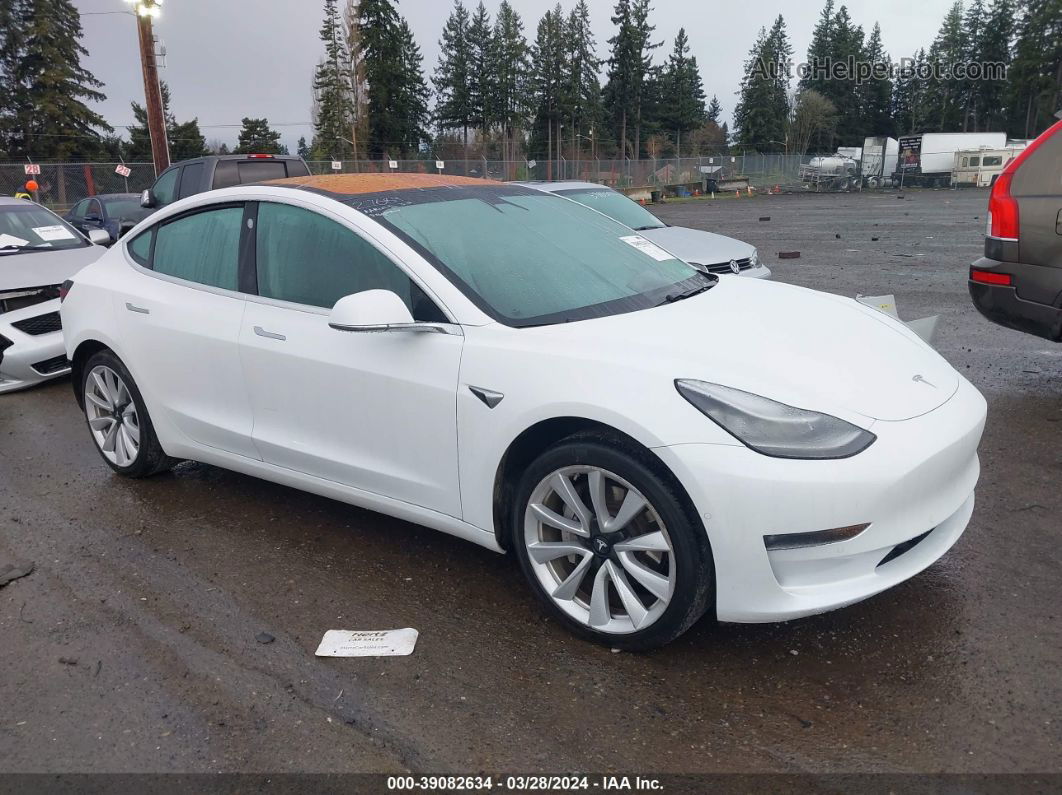 2018 Tesla Model 3 Long Range/mid Range Белый vin: 5YJ3E1EA8JF018450